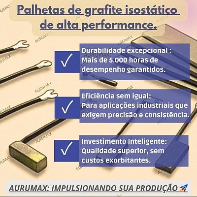 Planetas e Escovas de Grafite para Indústria Gráfica